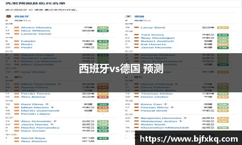西班牙vs德国 预测