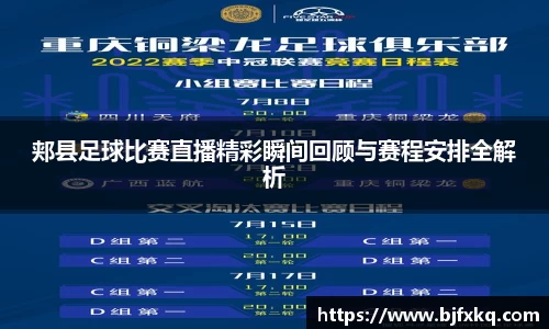 郏县足球比赛直播精彩瞬间回顾与赛程安排全解析