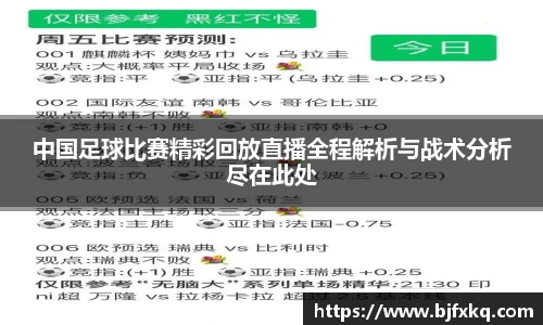 中国足球比赛精彩回放直播全程解析与战术分析尽在此处